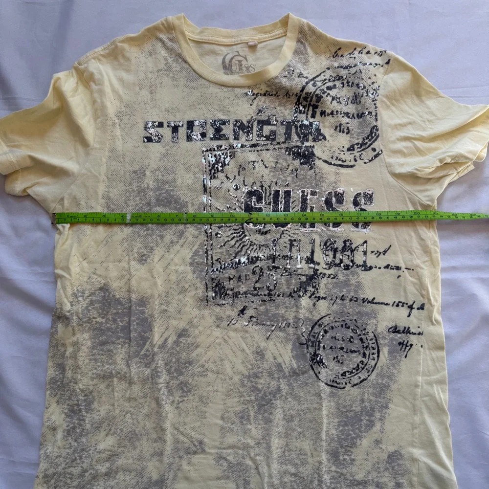 Y2K Guess Marciano Distressed Graphic Tee XL Streetwear Shirt - Picture 4 of 6